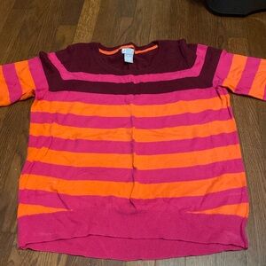 Three-quarter sleeve sweater